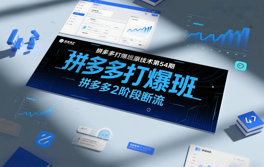 拼多多打爆班原创技术第54期，拼多多2阶段断流-极速搞钱云网创