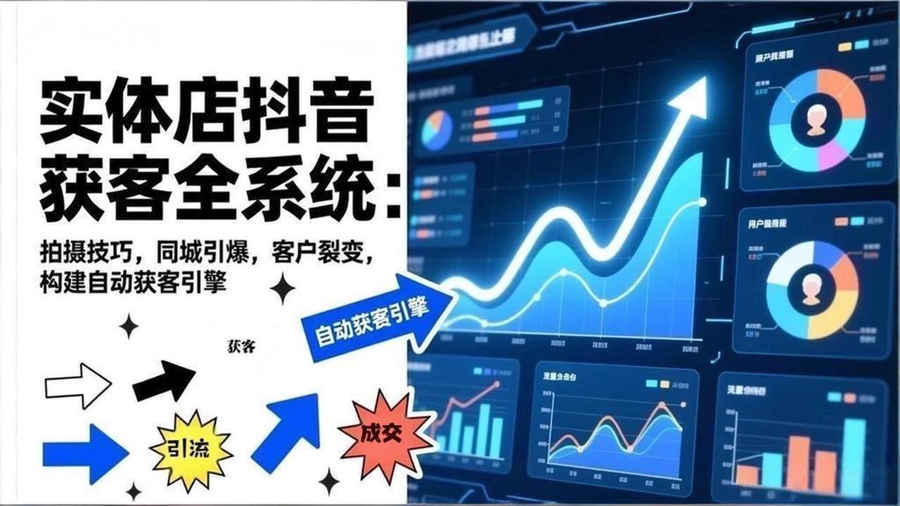 2026实体店抖音获客全系统:拍摄技巧,同城引爆,客户裂变,构建自动获客引擎-极速搞钱云网创