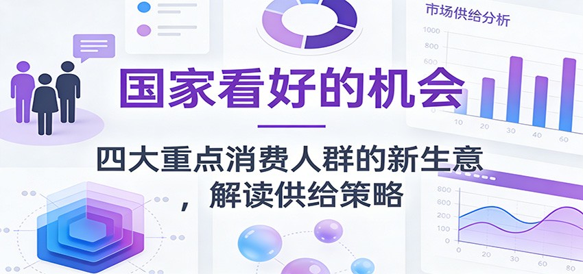 公众号付费文章：国家看好的机会，四大重点消费人群的新生意，解读供给策略-极速搞钱云网创