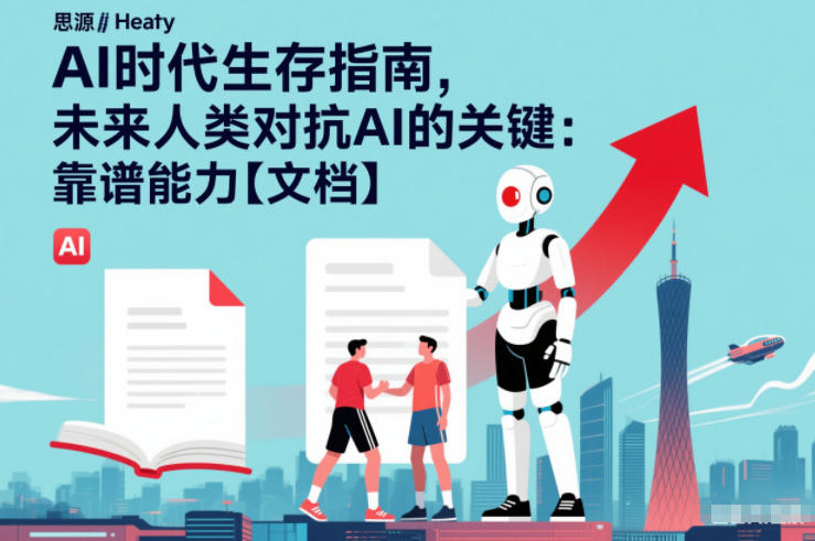 AI时代生存指南,未来人类对抗AI的关键:靠谱能力【文档】-极速搞钱云网创