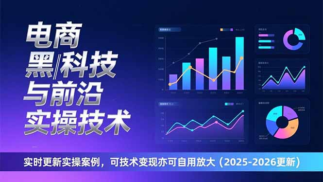 电商黑科技与前沿实操技术:实时更新实操案例,可技术变现亦可自用放大(2026更新-极速搞钱云网创