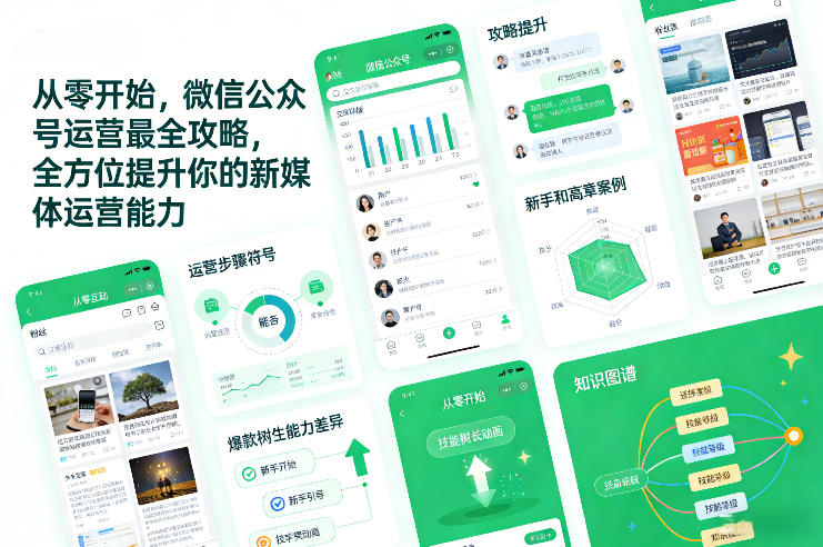 从零开始,微信公众号运营最全攻略,全方位提升你的新媒体运营能力-极速搞钱云网创