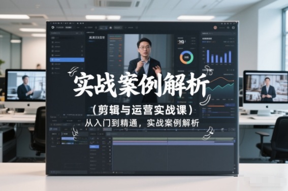 剪辑与运营实战课，从入门到精通，实战案例解析(更新2026)-极速搞钱云网创