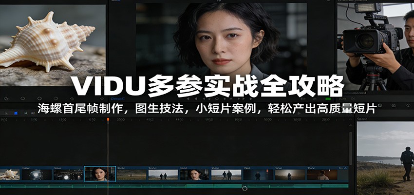 VIDU多参实战全攻略:海螺首尾帧制作,图生技法,小短片案例,轻松产出高质量短片-极速搞钱云网创