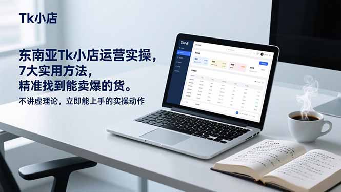 东南亚Tk小店运营实操，7大实用方法，精准找到能卖爆的货。不讲虚理论，立即能上手的实操动作-极速搞钱云网创