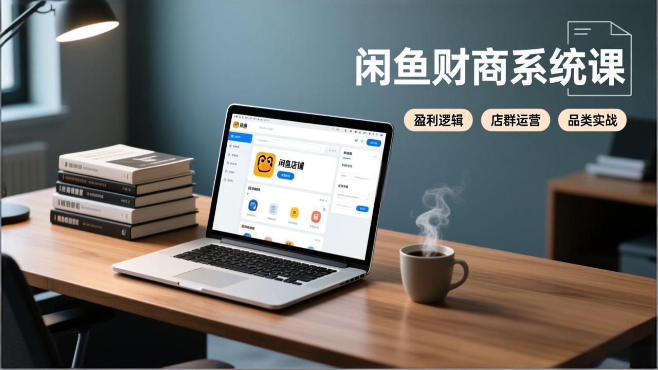 闲鱼财商系统课:从盈利逻辑、店群运营到品类实战,实现稳定月入过万-极速搞钱云网创