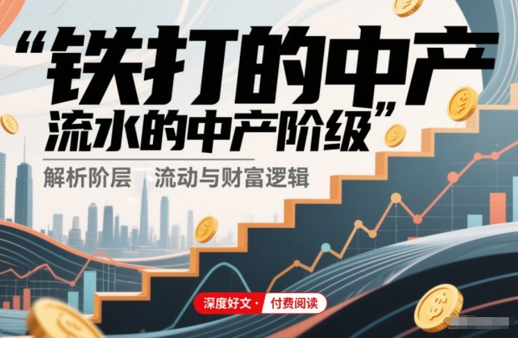 付费文章:铁打的中产,流水的中产阶级-极速搞钱云网创