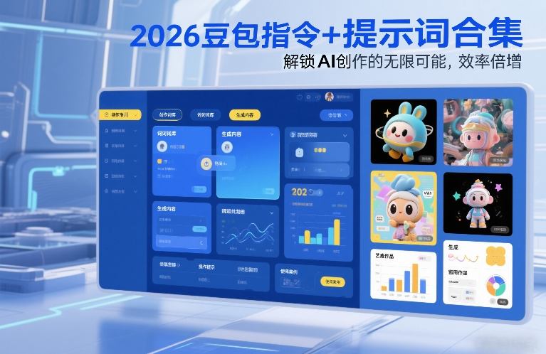 2026豆包指令+提示词合集,解锁AI创作的无限可能,效率倍增-极速搞钱云网创
