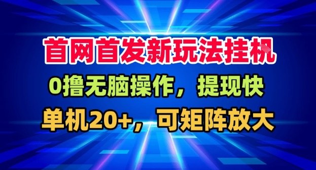 全网首发挂G，盒子自动賺米，单机20+，可矩阵放大，长期稳定运营【揭秘】-极速搞钱云网创