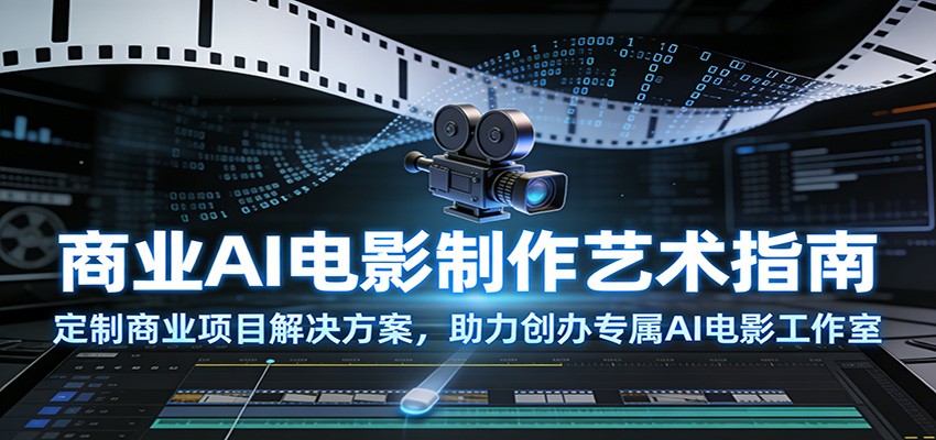 商业AI电影制作艺术指南:定制商业项目解决方案,助力创办专属AI电影工作室-极速搞钱云网创