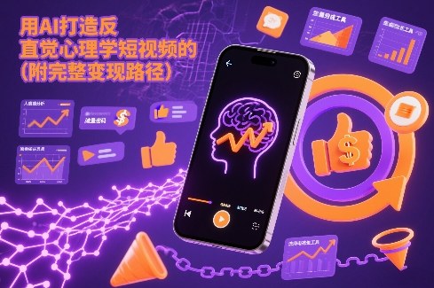 用AI打造“反直觉”心理学短视频的流量密码(附完整变现路径)-极速搞钱云网创