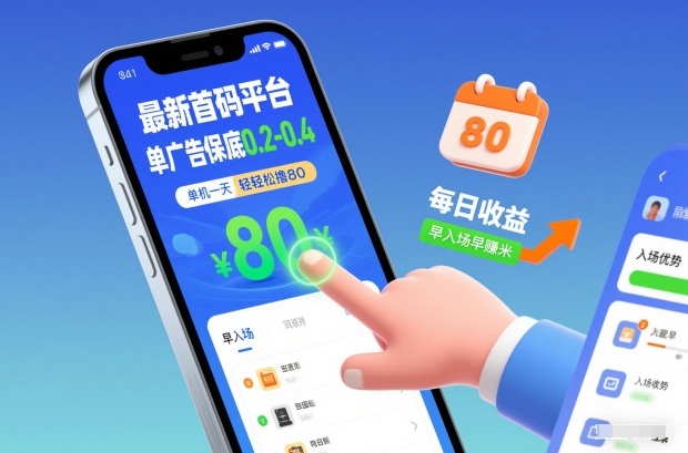 最新首码平台,单广告保底0.2-0.4,单机一天轻松撸80,早入场早賺米【揭秘】-极速搞钱云网创