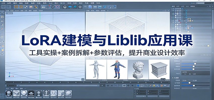 LoRA建模与Liblib应用课：工具实操+案例拆解+参数评估，提升商业设计效率-极速搞钱云网创