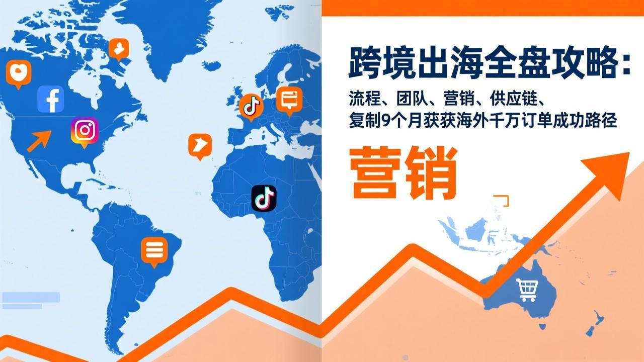跨境出海全盘攻略:流程,团队,营销,供应链,复制9个月斩获海外千万订单成功路径-极速搞钱云网创